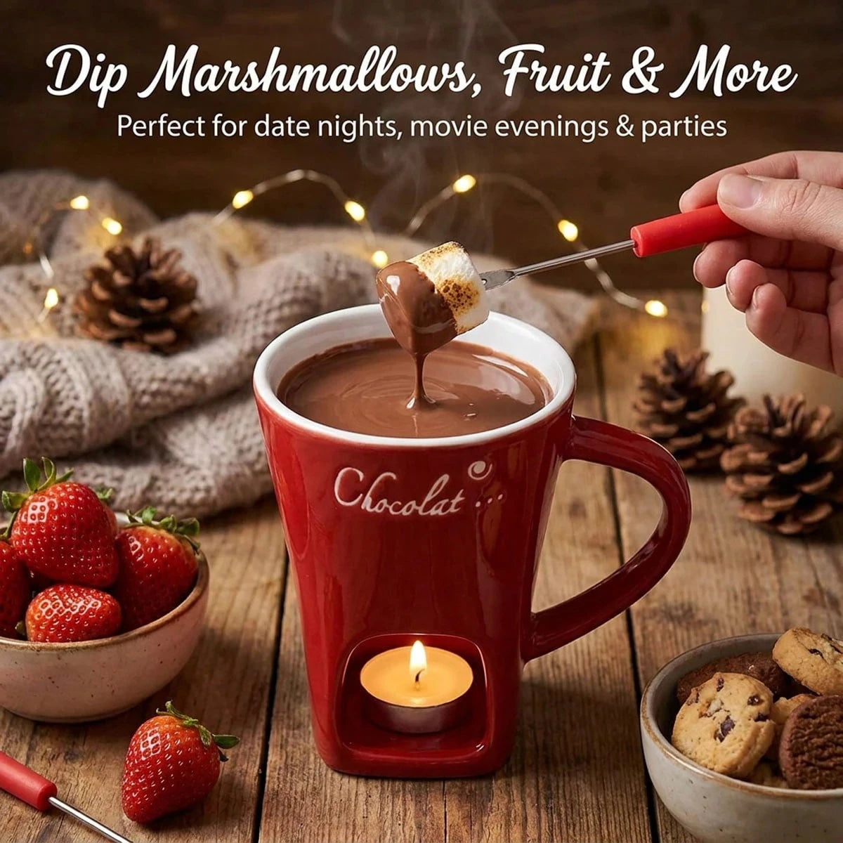 Chocolate Fondue Mug | Ceramic