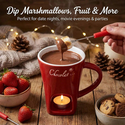 Chocolate Fondue Mug | Ceramic