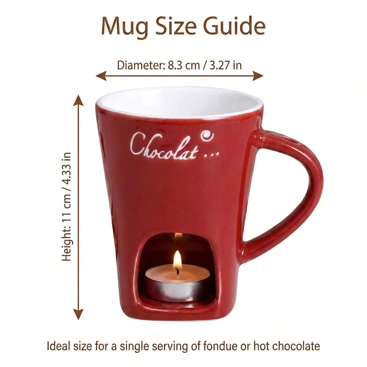 Chocolate Fondue Mug | Ceramic